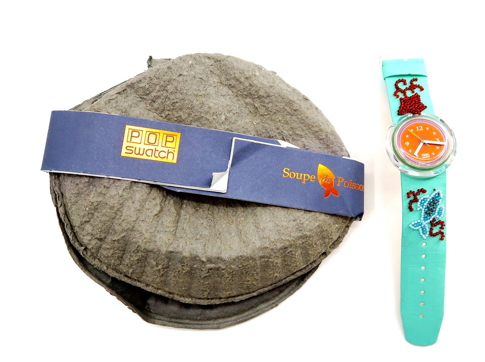 NEW Swatch POP Watch SOUPE DE POISSON PWZ106PACK 1993 Specials Collection 49999