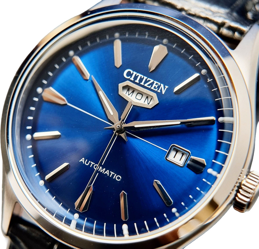 Citizen Automatic Blue Dial Day Date Men’s Watch NH8390-20L