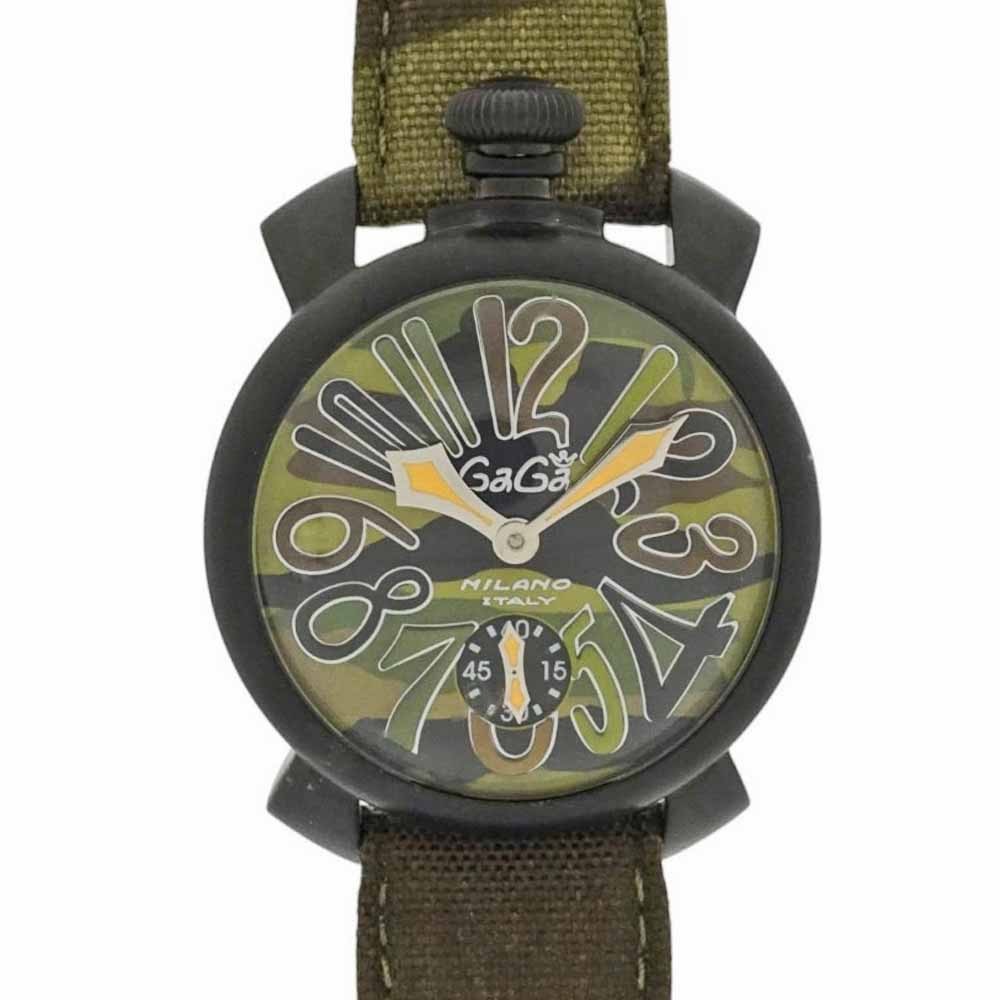 GaGa Milano 5012.5S Manuale 48 Camouflage Stainless Steel Used