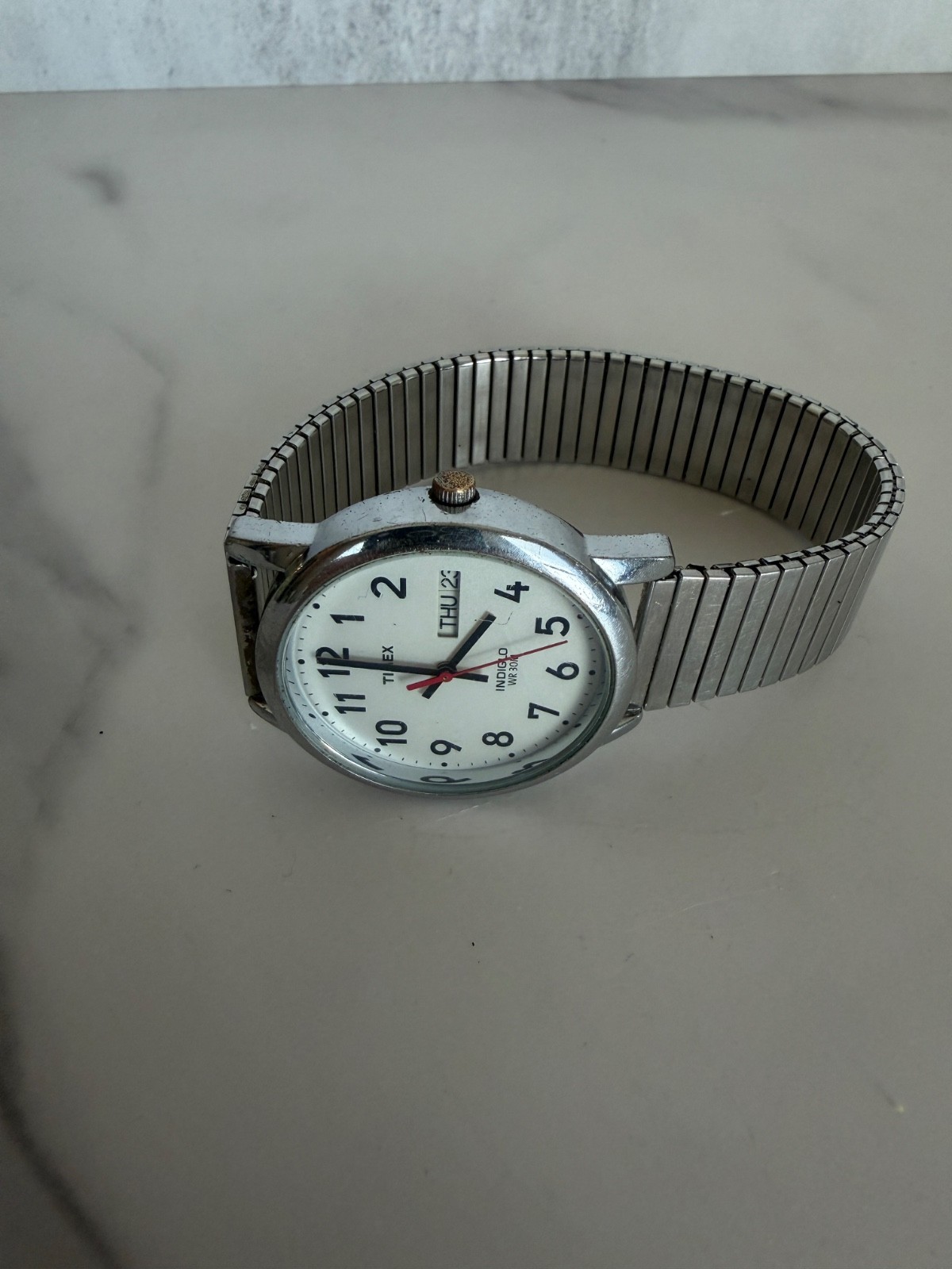 Timex quartz Easy Reader Indiglo Day-Date