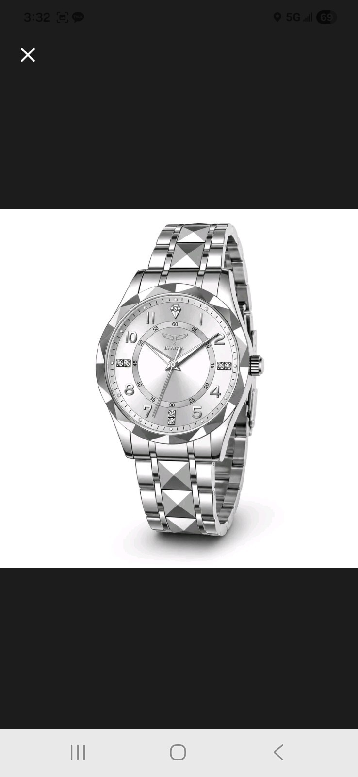 Invicta Specialty I Men’s Quartz 41mm Silver Tone Stainless Steel Watch 30m Box