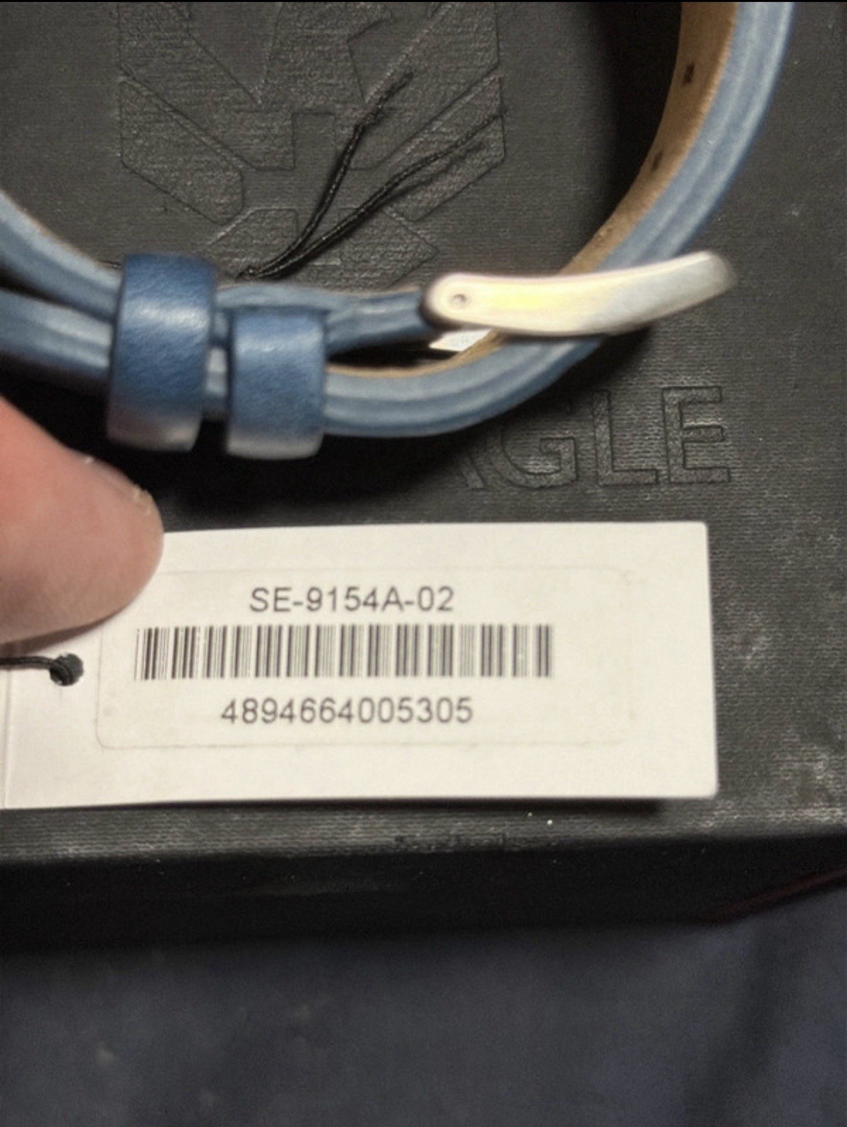 Swiss Eagle 47MM Automatic Stainless Steel Case Blue Leather strap New Unused