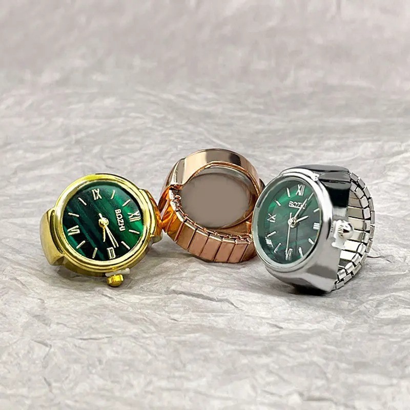 Hot Selling Finger Watch Ring Creative Movement Fashion Accessories Vintage Allo