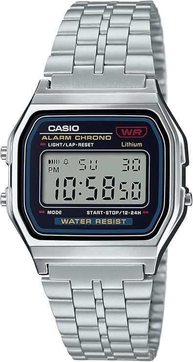 CASIO Collection A159WA-N1JH Men’s Digital Watch Resin Dial Black MADE IN JAPAN