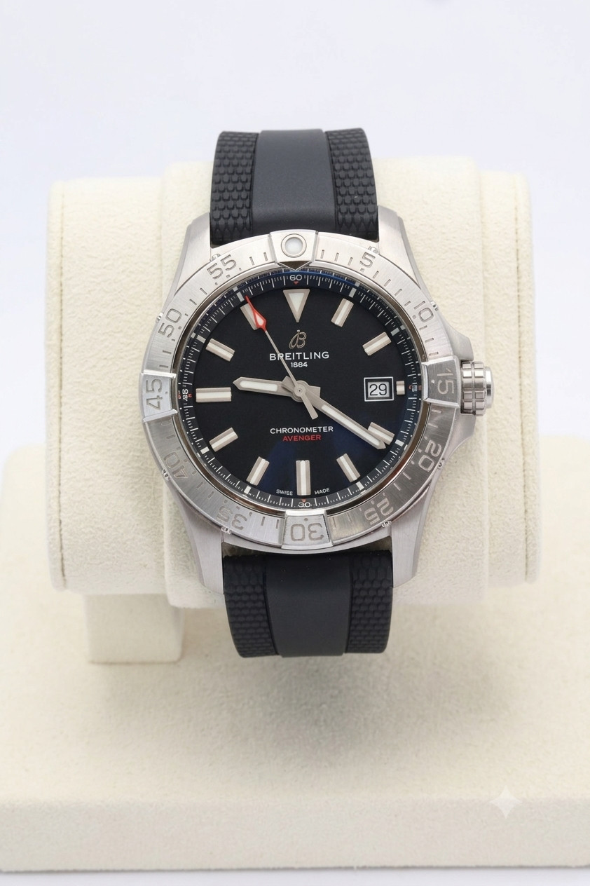 Breitling Avenger 42mm Black Dial Stainless Steel Men’s Watch A17328