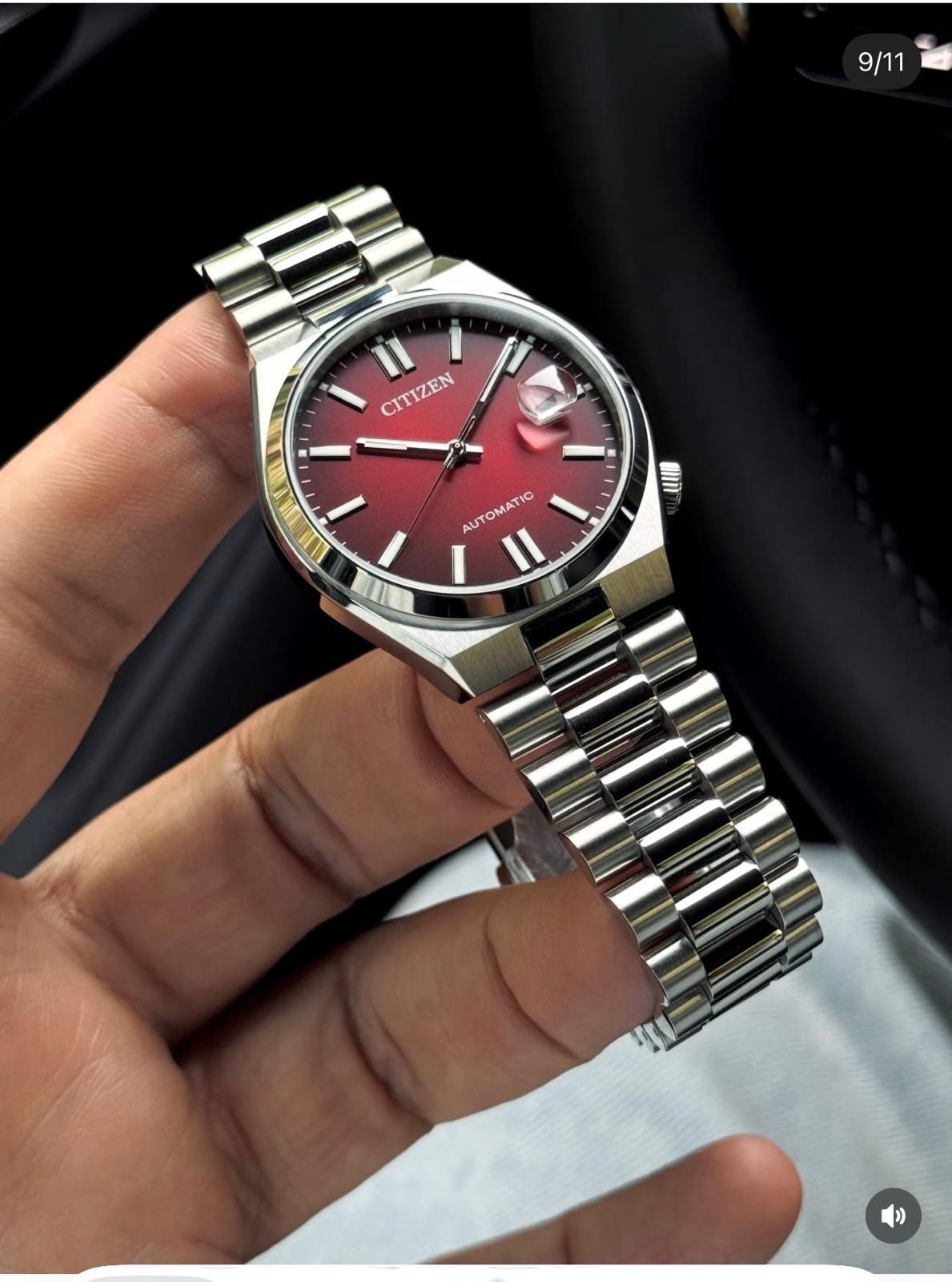 Citizen Tsuyosa Stainless Steel Burgundy Dial Automatic NJ0150-56W Men’s Watch
