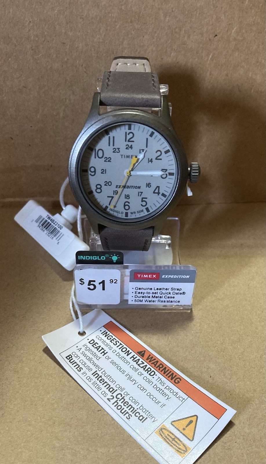 Timex Expedition Scout 40mm Men’s Indiglo Watch Gray Case NEW TW 4B23100 WF