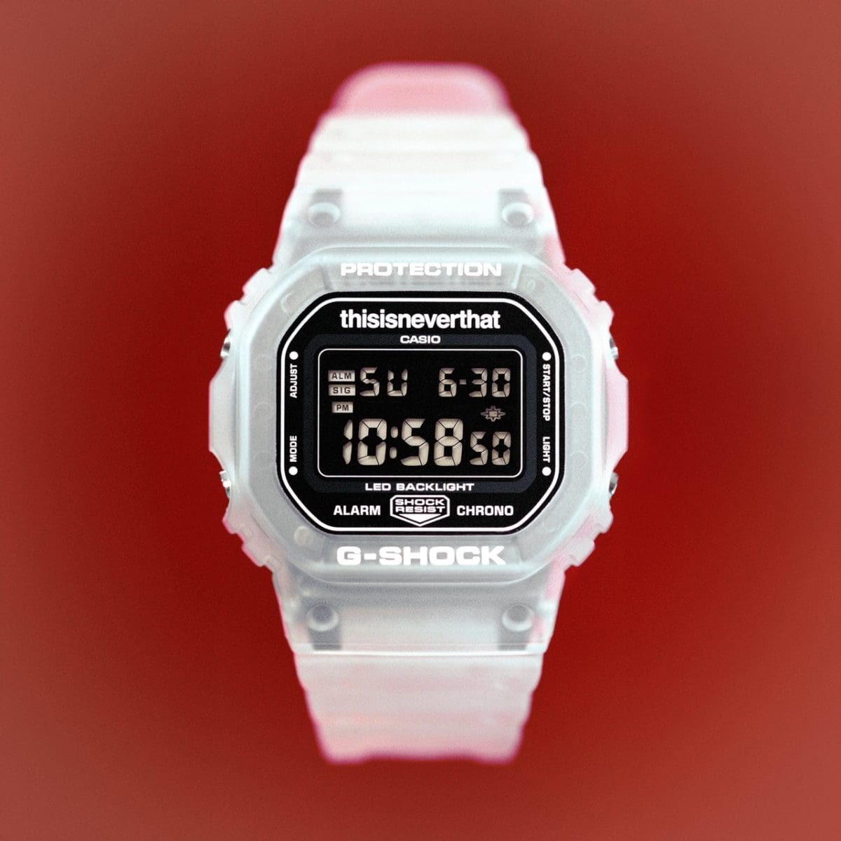 PSL G-SHOCK thisisneverthat collaboration model DW-5600TNT-7JR