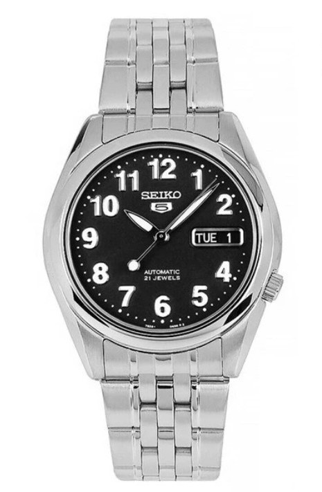 Seiko 5 Automatic SNK381 SNK381K1 Men’s Day Date Black Dial Watch
