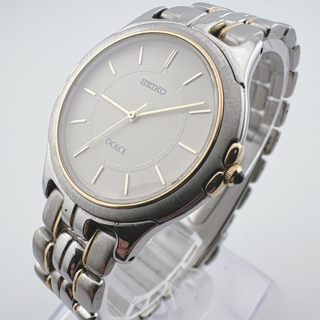 SEIKO DOLCE 8J41 6140 combination onyx operational new battery
