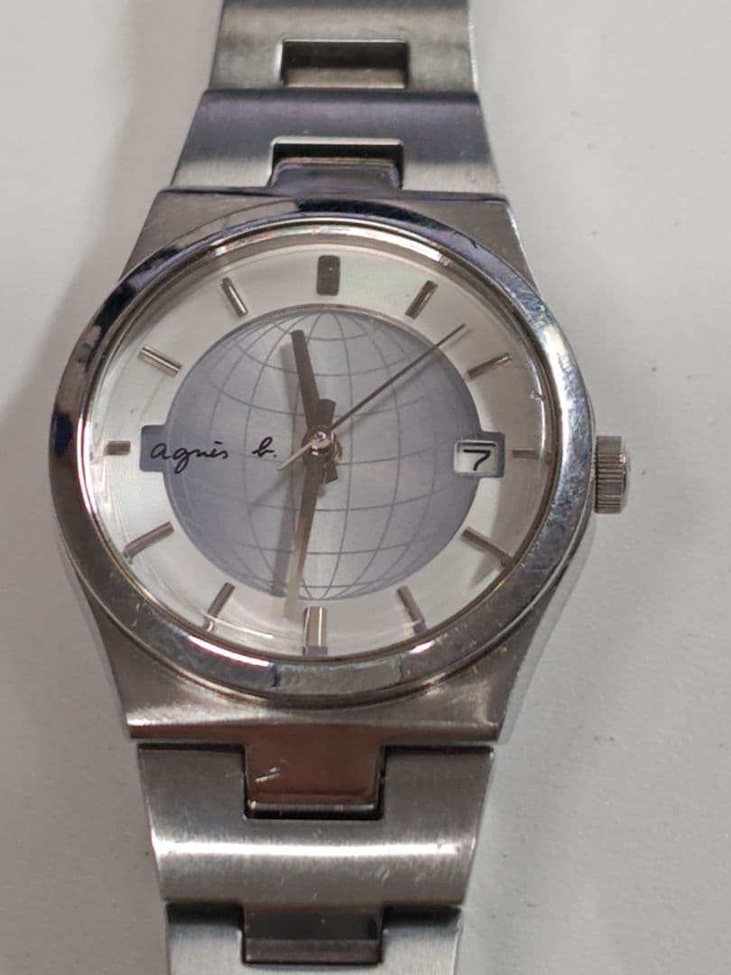 agnes b. Globe Design Quartz Watch