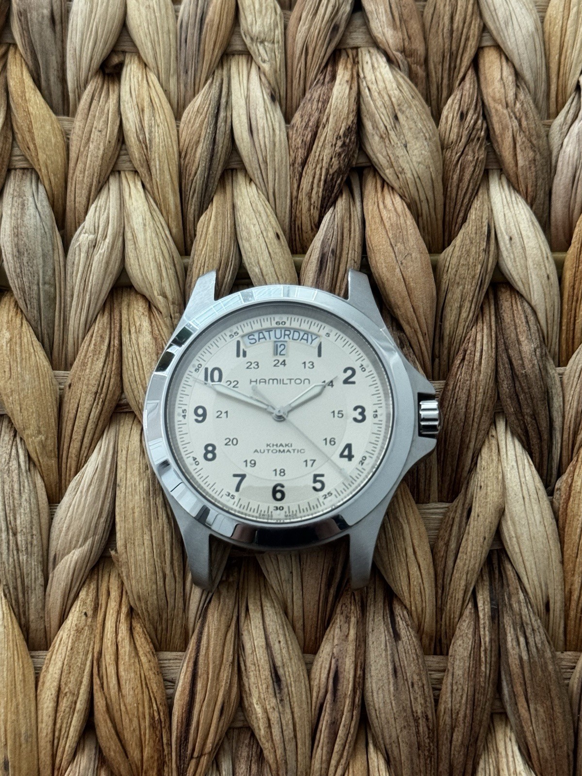 Hamilton Khaki Automatic Men’s Day-Date Beige Dial H64455523
