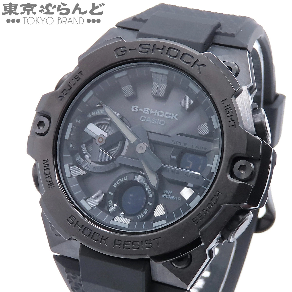 Casio G-Shock G-STEEL GST-B400BB-1AJF Solar Resin Stainless Steel Used