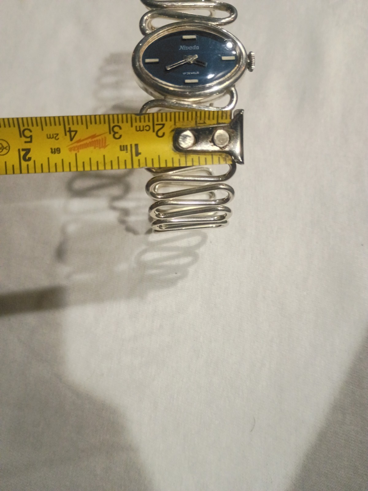 Nivada Grenchen & Andreas Daub Modernist .800 Silver Watch ( Running).