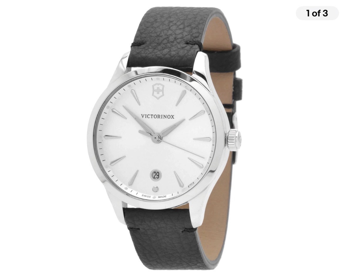 Victorinox Swiss Army Women’s Watch 241827 Alliance Silver Tone Dial MSRP $130