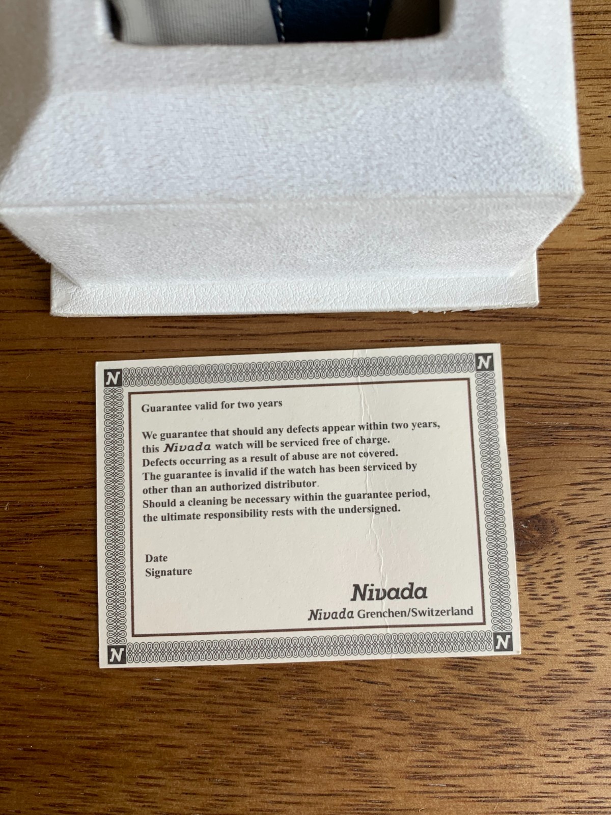 Nivada Super Antarctic Green Ref. 32026A17 Automatic 38mm Wristwatch -Box Papers