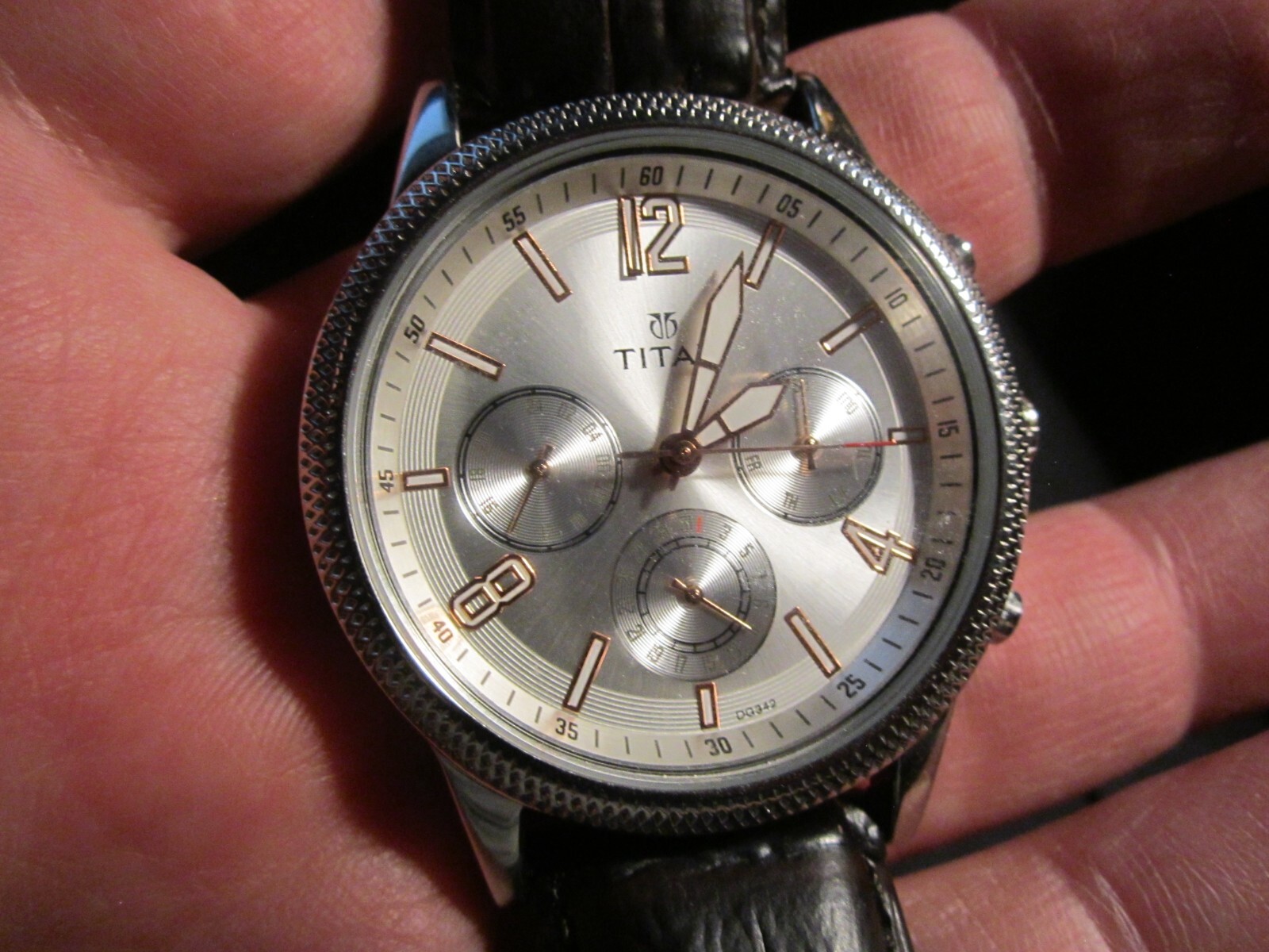MEN’S TITAN WATCH INDIA – 1734SAA – BAND FITS TO 8″ WRIST – OFC-T4
