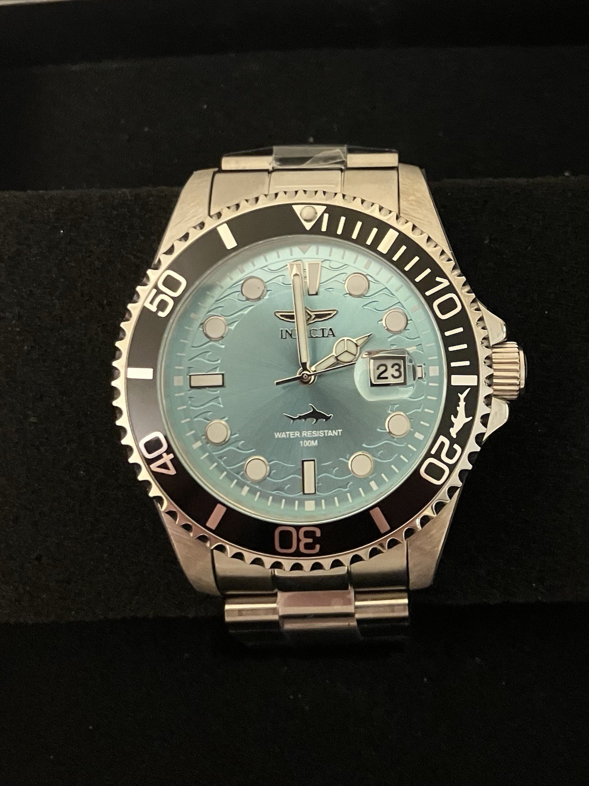 Invicta Pro Diver Waves, Hammerhead Men’s Watch,43mm Teal ,Seiko PC32 Movement !