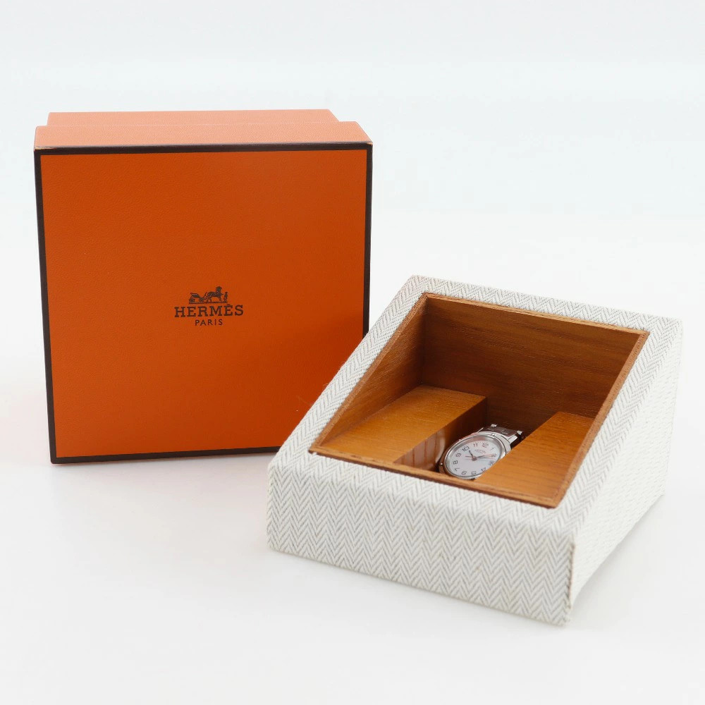 HERMES Clipper CL4.210 Wrist Size ～15.0cm Ladies Used Watch #93023