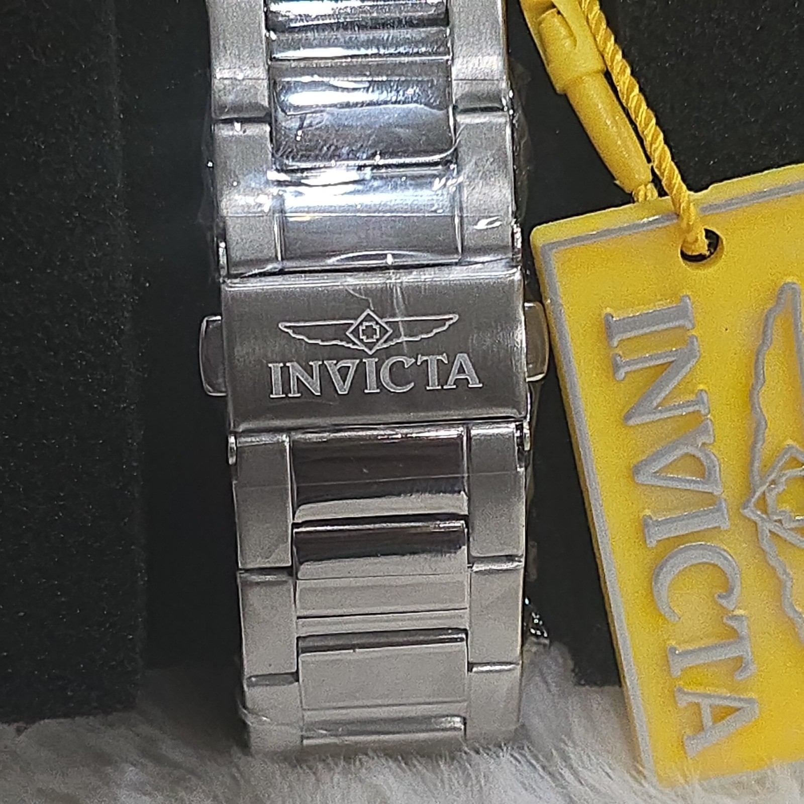 Invicta Men’s Watch Celestial Red Dial Silver Stainless Steel Bracelet 48496