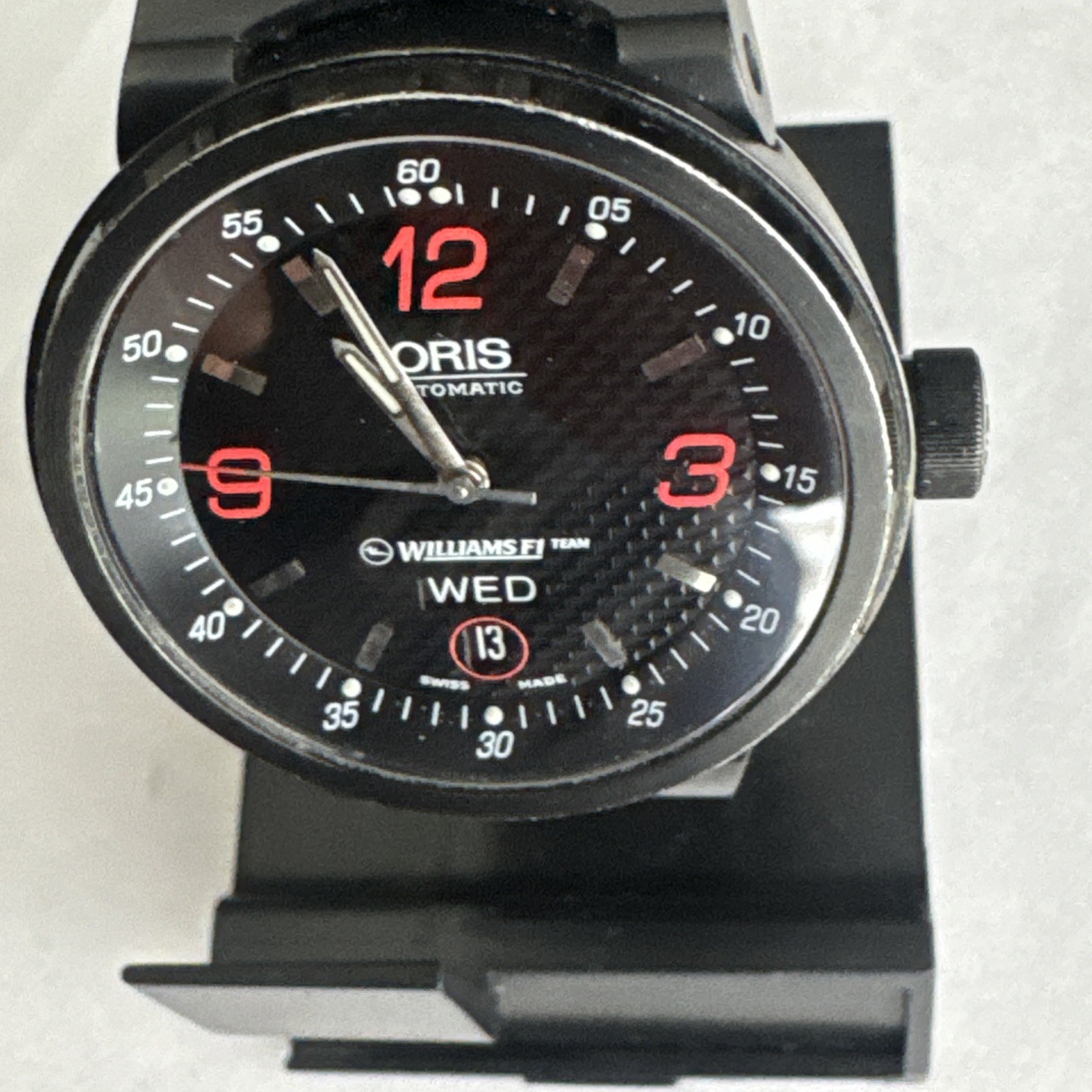 ORIS Williams F1 Team 7560 Automatic 40mm Day Date Black And Red Clean