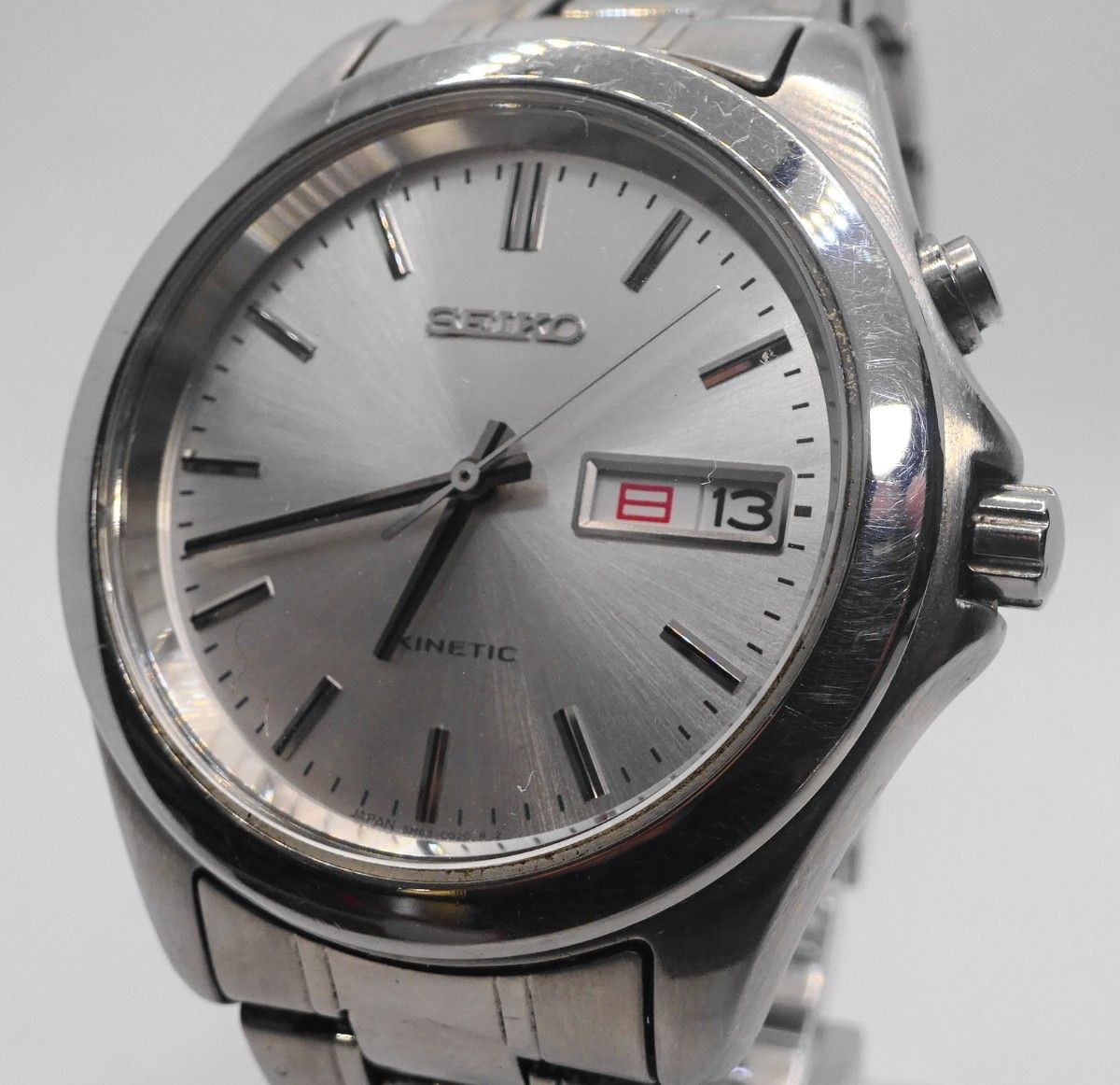 Rare Working SEIKO Early Kinetic 5M63 0B00 Wristwatch Y238 Seiko Day Date