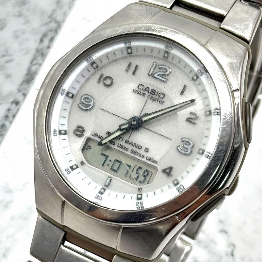 CASIO Radio Solar Excellent condition Men’s Watch WVA-M480 Ana Digi