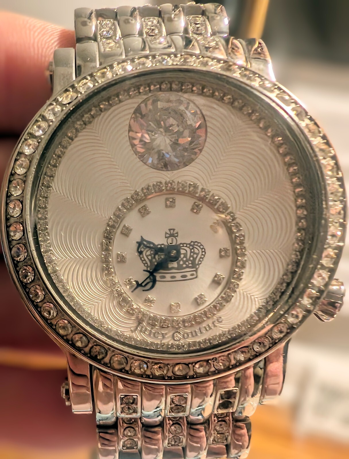 Stunning VINTAGE Juicy Couture Queen Crystal Adorned Watch-Petite Fit