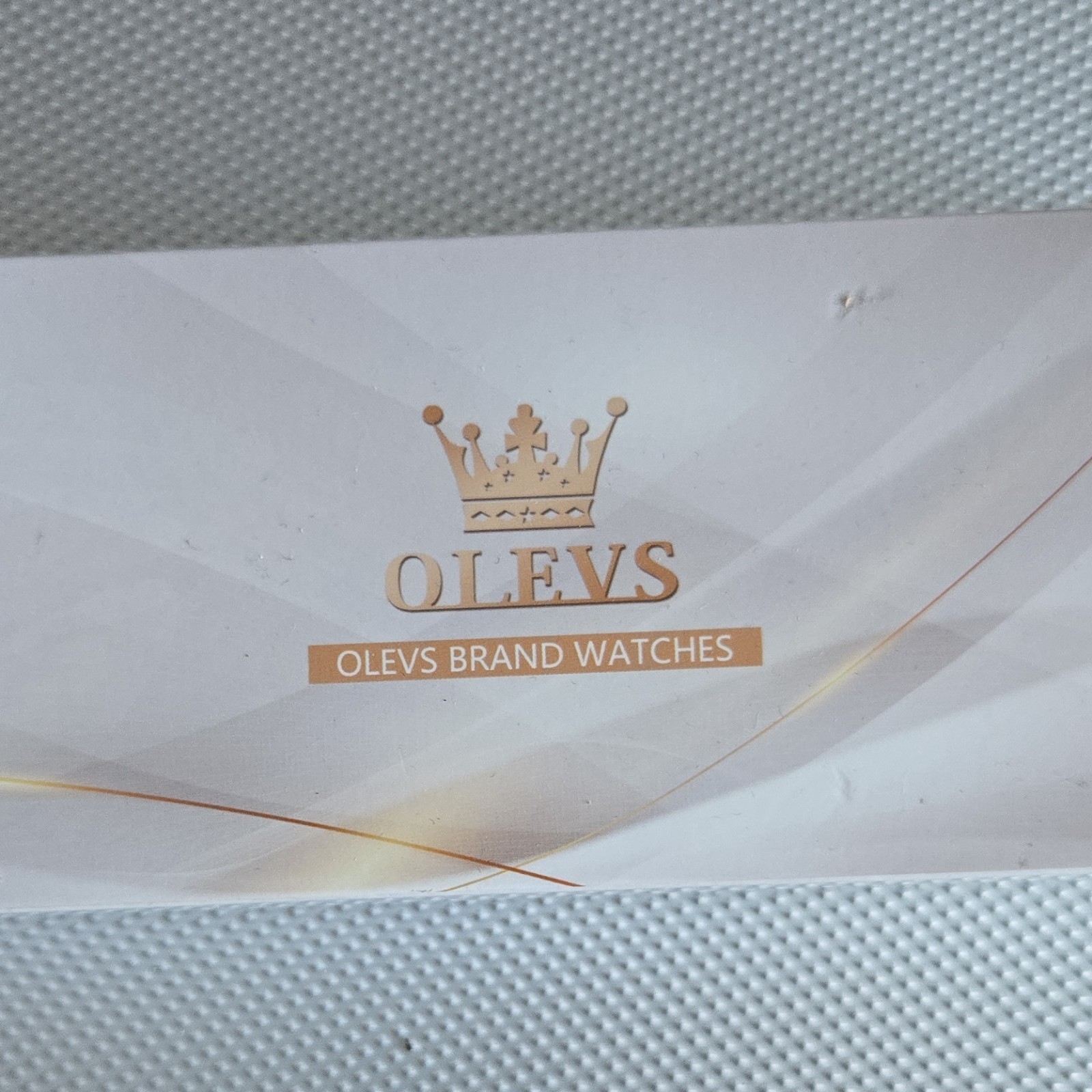 OLEVS Chronograph Men’s Quartz Watch Silver/Black Dial Tachymeter 30m Box