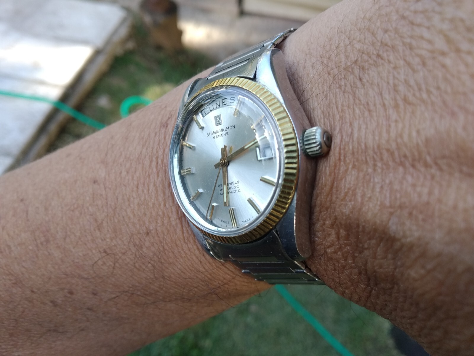 SIGMA VALMON GENEVE AUTOMATIC ALL ORIGINAL PRESIDENT OYSTER PERPETUAL STYLE