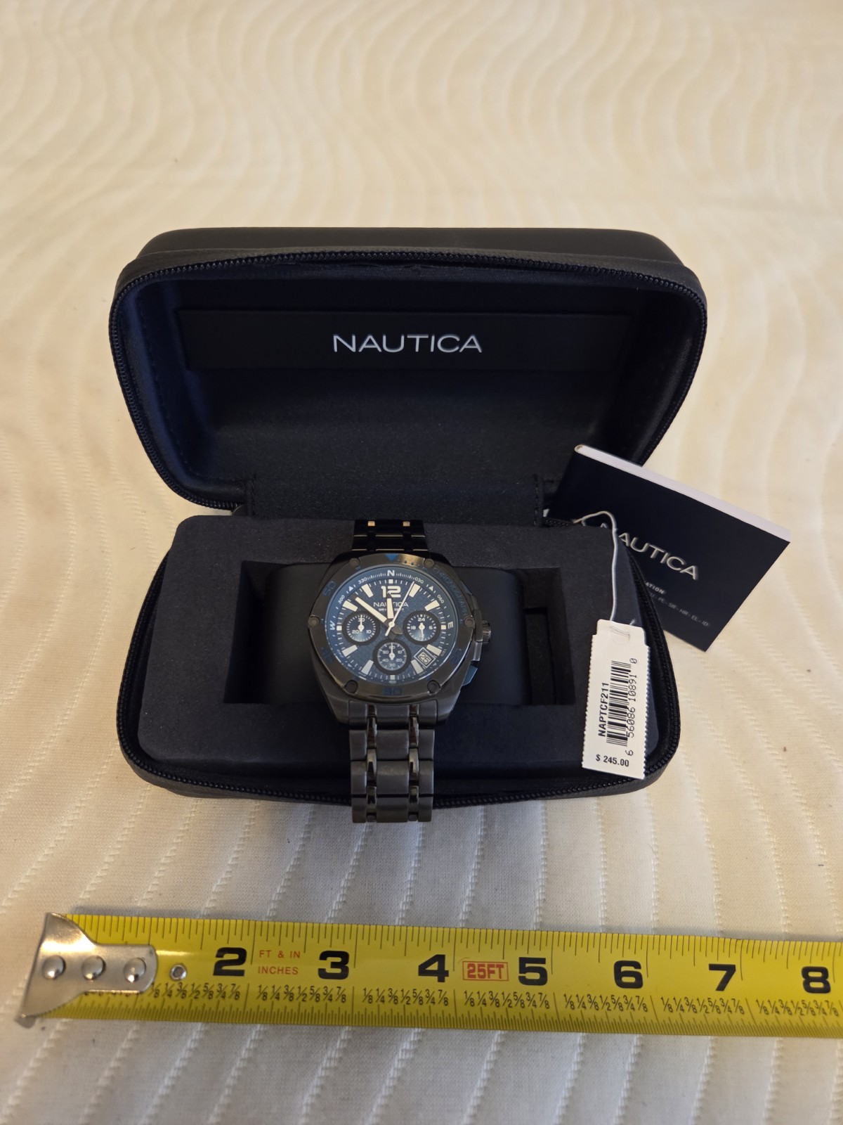 Nautica Tin Can Bay Men’s Designer Watch 60% OFF ($245 Retail) — Good Condition