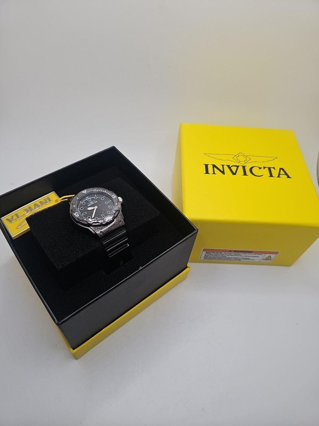 Invicta Women’s Celestial 49208 Black Translucent 35mm Watch Glitter Sparkle New