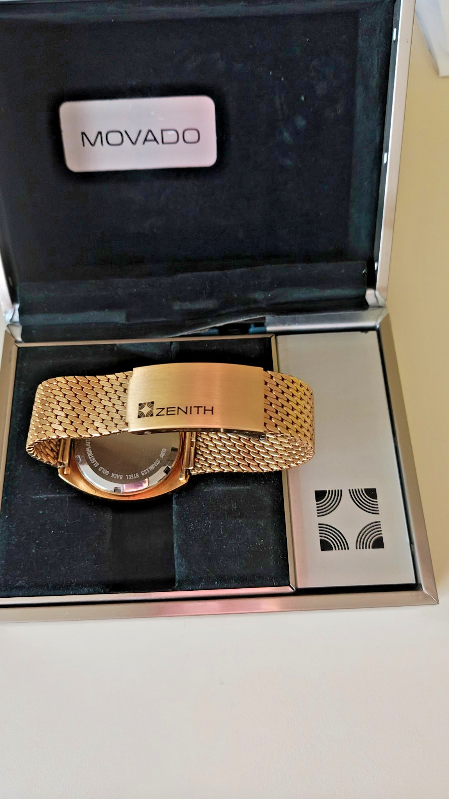 MOVADO ZENITH ELECTRONIC EXCELLENT IN BOX