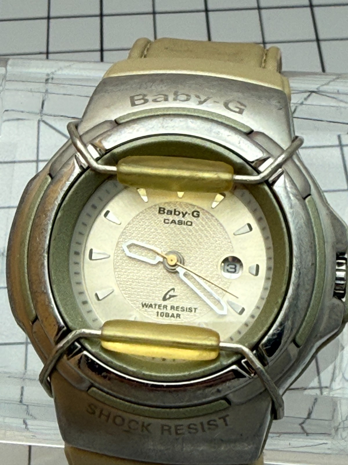 Casio Baby-G BG-26 Module 2352 43mm Quartz Date Shock Resist Vintage Watch