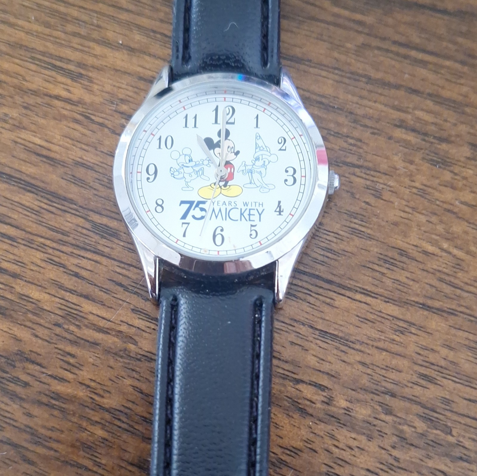 Disney 75 Years with Mickey Quartz Analog Water-Resistant Watch White Dial