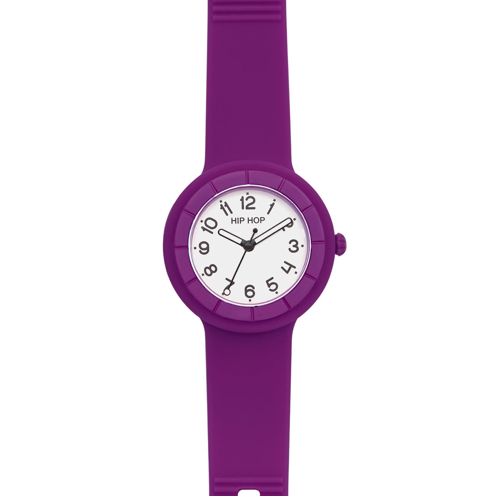 HIP HOP HERO.DOT BALLET HWU1132 Regular 34mm Silicone Purple White Watch