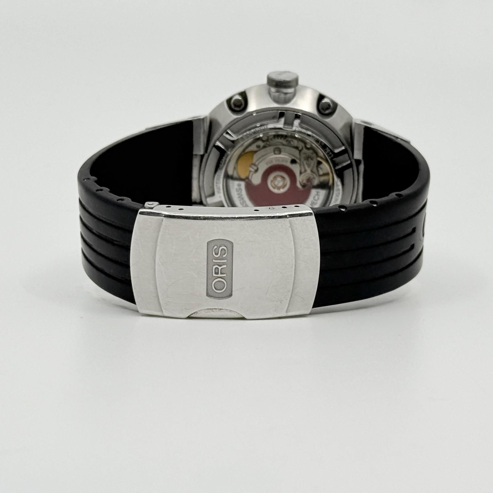 Oris Williams F1 Team Day Date Automatic Black Silver Dial Mens Watch 7613