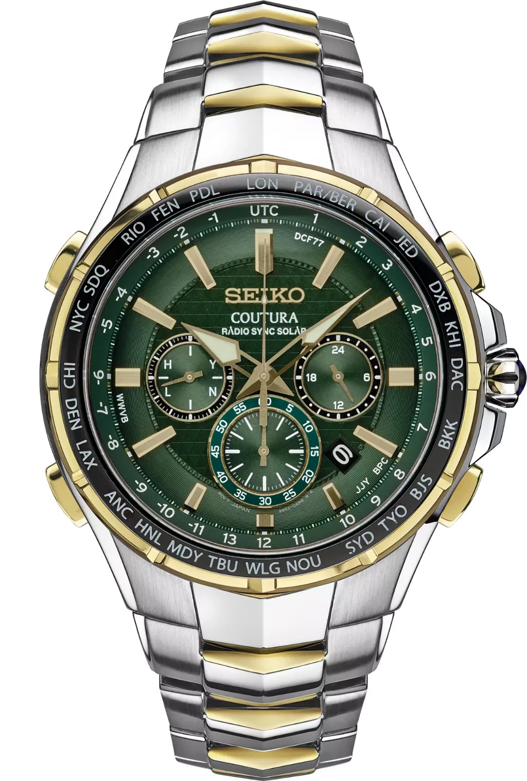 Seiko Coutura Green Unisex Adult Watch – SSG022 RADIO SYNC
