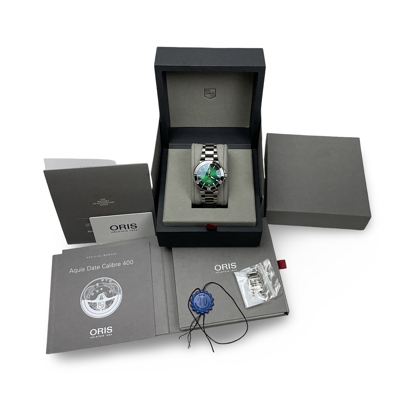 ORIS Aquis Date Caliber 400 Green Dial Watch – 01 400 7769 4157-07 8 22 09PEB