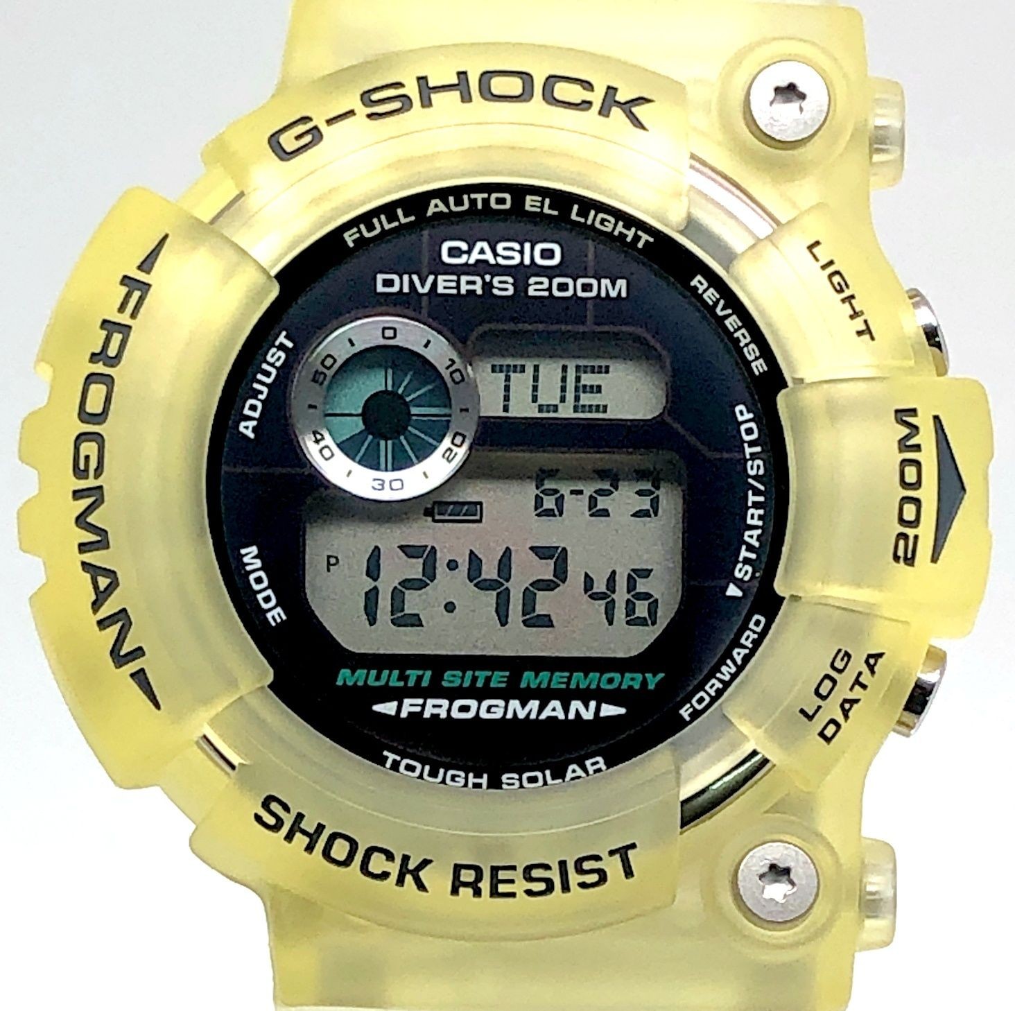 G SHOCK G SHOCK Casio Watch GW 202AK 7 FROGMAN Ilkuzhi 2002 Tough Solar Skeleton
