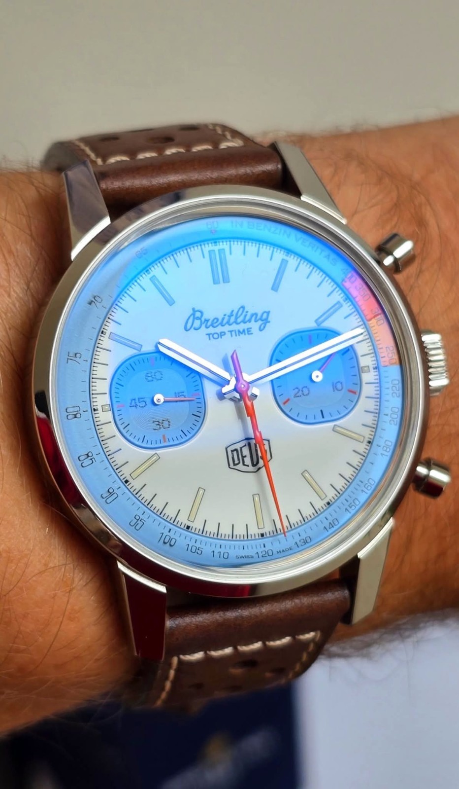 Breitling Top Time Deus, Exceptional Condition with Manufacturer Warranty