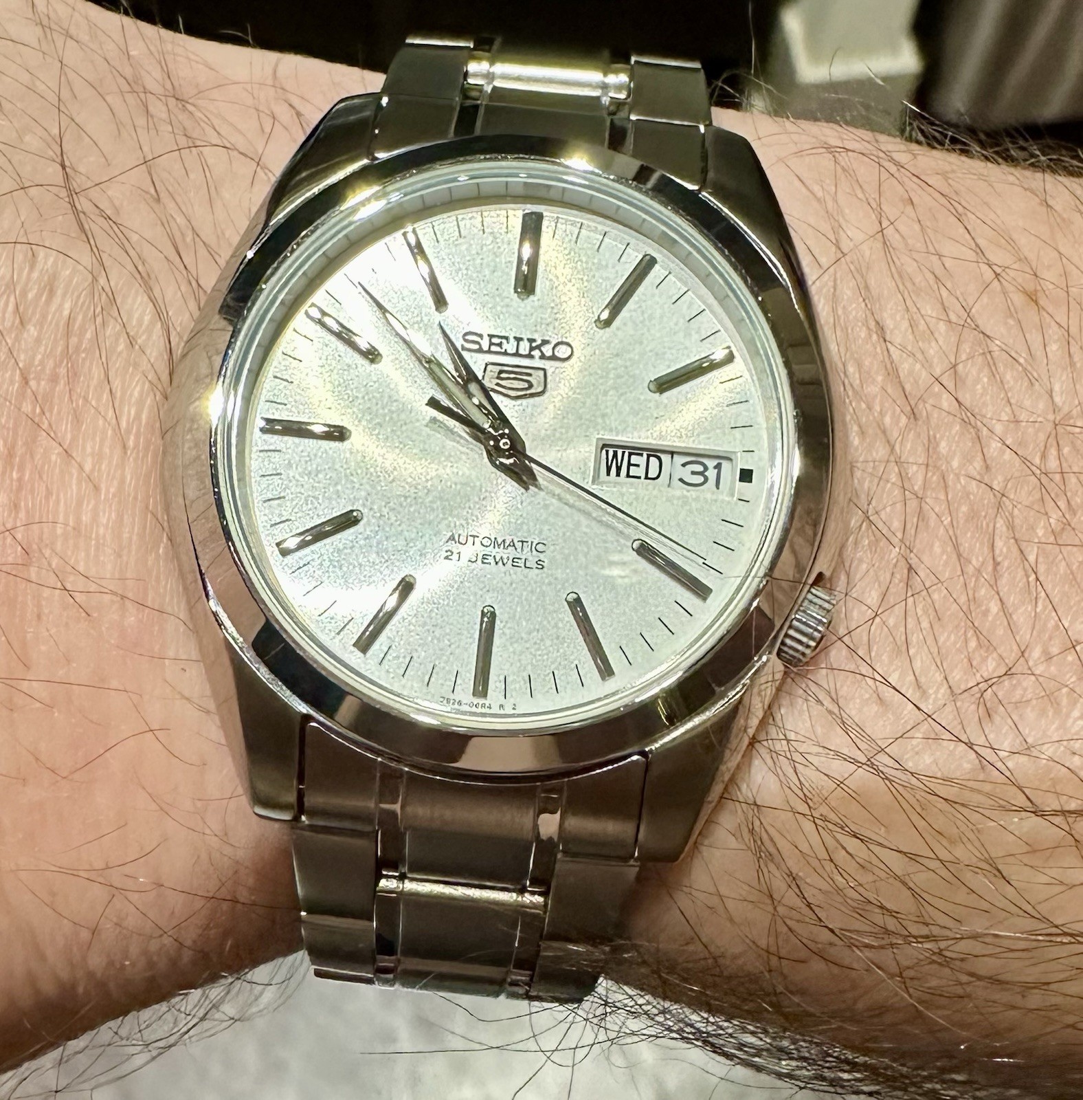 Seiko SNKL43 and SNKL41 Bundle, Blue And Silver Dial Watches