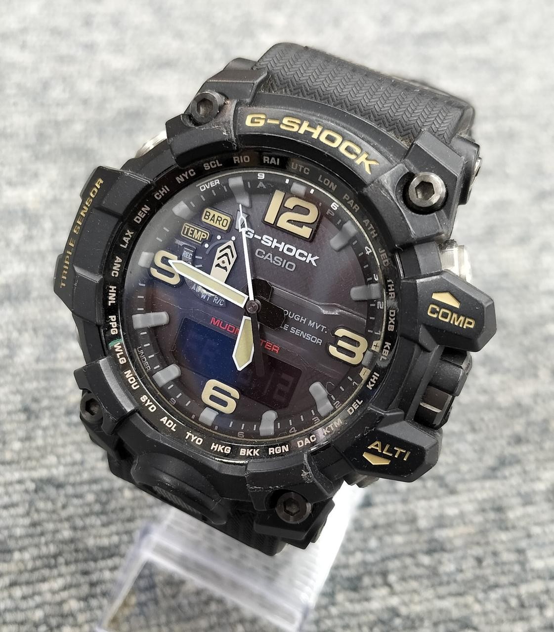 CASIO G-SHOCK GWG-1000 Black Solar Men Watch Auth Japan