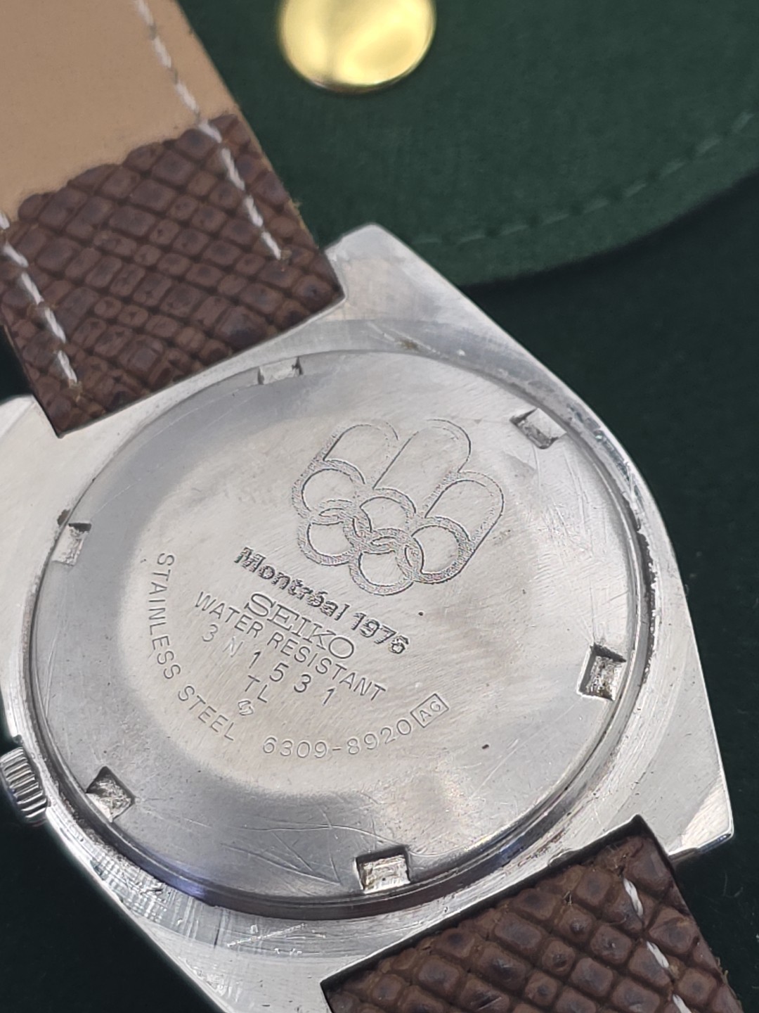 Vintage Seiko automatic Watch Montreal 1976 Olympic games, working
