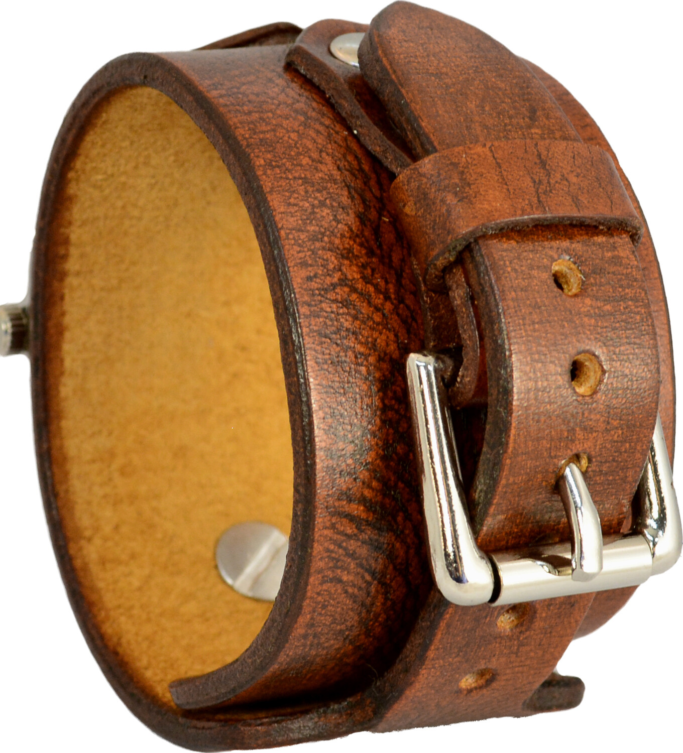 CuffWatches – Leather Cuff Watch – Wrap Around Cuff