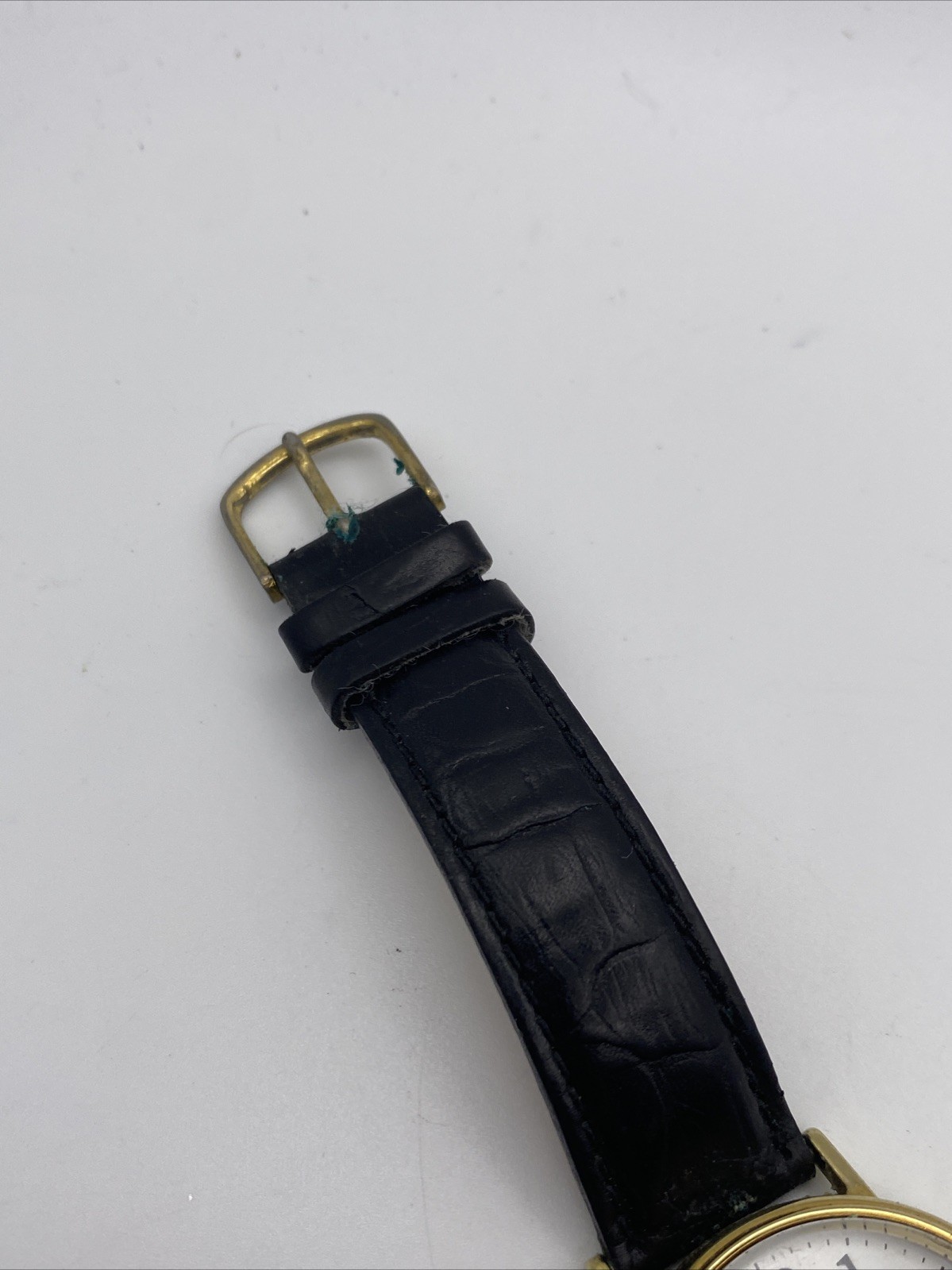 Timex Easy Reader Indiglo Gold Tone 34mm Quartz Watch New Battery WR 30M