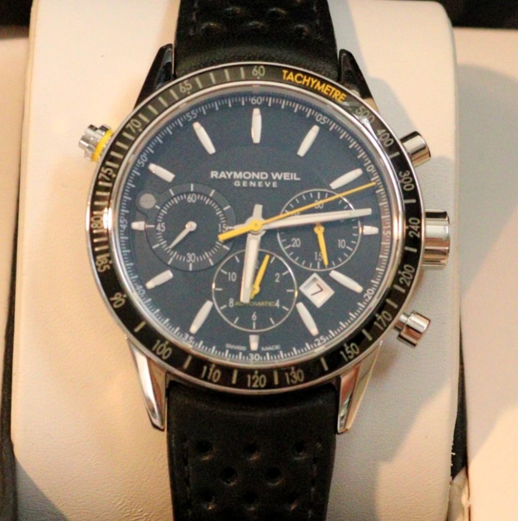 Raymond Weil Freelancer Chronograph 7740 43mm Automatic 100m Steel Watch LW-58