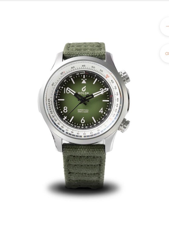 BOLDR Expedition Enigmath Sinharaja/Green Wristwatch