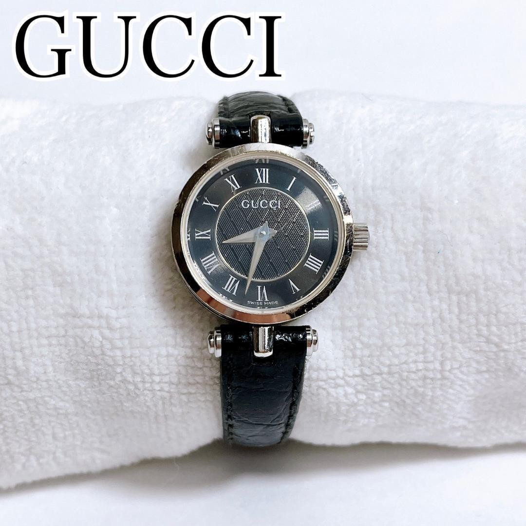 Gucci Vintage Sherry Line 2040L Black Dial Quartz Watch Japan 07901