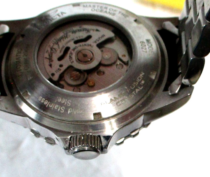 Invitca Watch Pro Diver, 6027, automatic, 200M, Flame-Fusion Crystal